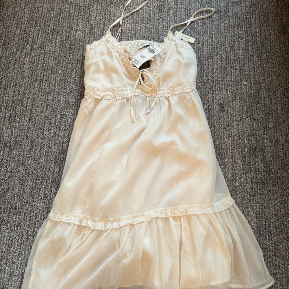 Hollister Chiffon Babydoll Mini Dress